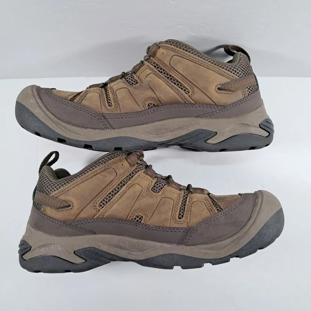 KEEN Circadia Vent Shoes Men 8 Brown Leather Waterproof Hiking Gorpcore 102678
